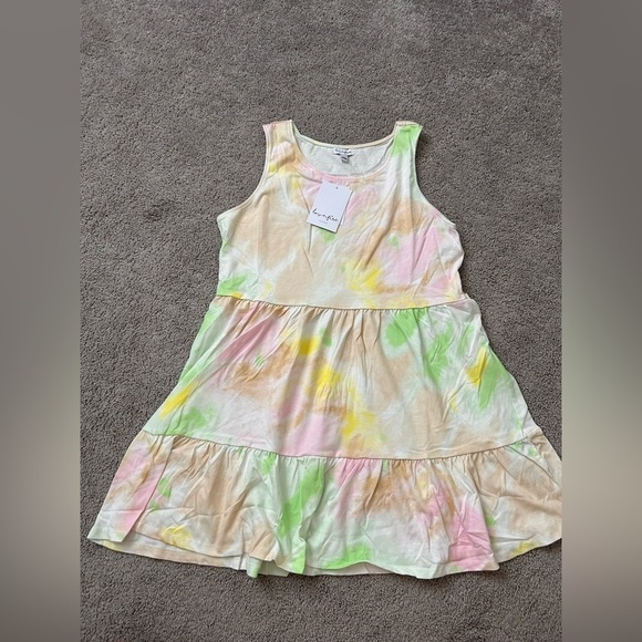 Tie Dye Tiered Tank Dress, New with tags - Picture 1 of 5